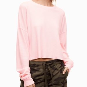 aritzia TNA alamo thermal crop